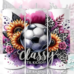 Soccer Mom Tumbler Wrap, 20oz Skinny Sublimation Tumbler, Soccer Sublimation Designs, Skinny Tumbler Png Download, Sports Tumbler Design