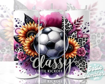 Emballage de gobelet pour maman de football, gobelet à sublimation mince 20 oz, motifs sublimation de football, gobelet skinny téléchargement png, design de gobelet de sport