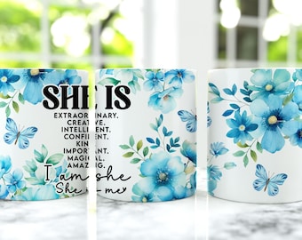 Mother's Day Mug Wrap, Floral Mug Gift Png, 11 oz Mug Wrap And 15 oz Mug Wrap, Mama Coffee Cup Design, Floral Mom Mug Press Designs