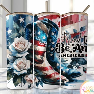 Patriotic Tumbler Wrap, 20oz Skinny Sublimation Tumbler Design, America Flag Sublimation Design Png, America Tumbler Png Wrap 4th Of July