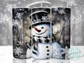 Christmas Tumbler Snowman 20oz Skinny Tumbler Wrap 20 oz Sublimation Tumbler Designs Png Sublimation Downloads Digital Files Holiday Tumbler