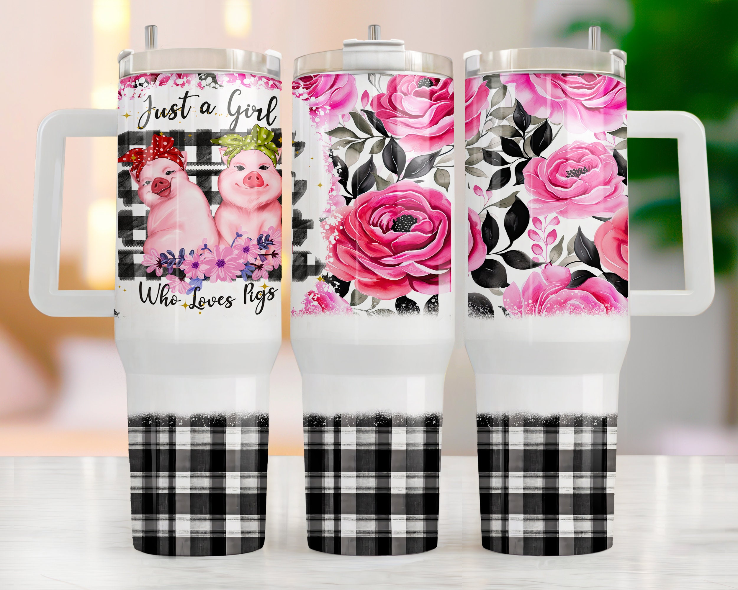 Just a Girl Who Loves Pigs 40oz Tumbler Wrap Pig Tumbler Download