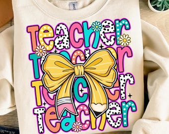 Teacher Shirt PNG, Teacher Png Download, Teacher Tee Shirt Sublimation, For Teacher Shirt Png, Png For Tshirt, Teacher Appreciation T-shirt