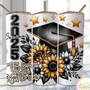 Graduation Tumbler Wrap Design, Senior 2025 Sublimation Wrap Png, 2025 Graduate Tumbler Png Download, 20oz Skinny Sublimation Tumbler Design