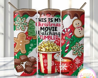 Christmas Movie Tumbler Wrap, 20oz Skinny Sublimation Tumbler Design, Christmas Sublimation Design, Funny Tumbler Png Wrap Download