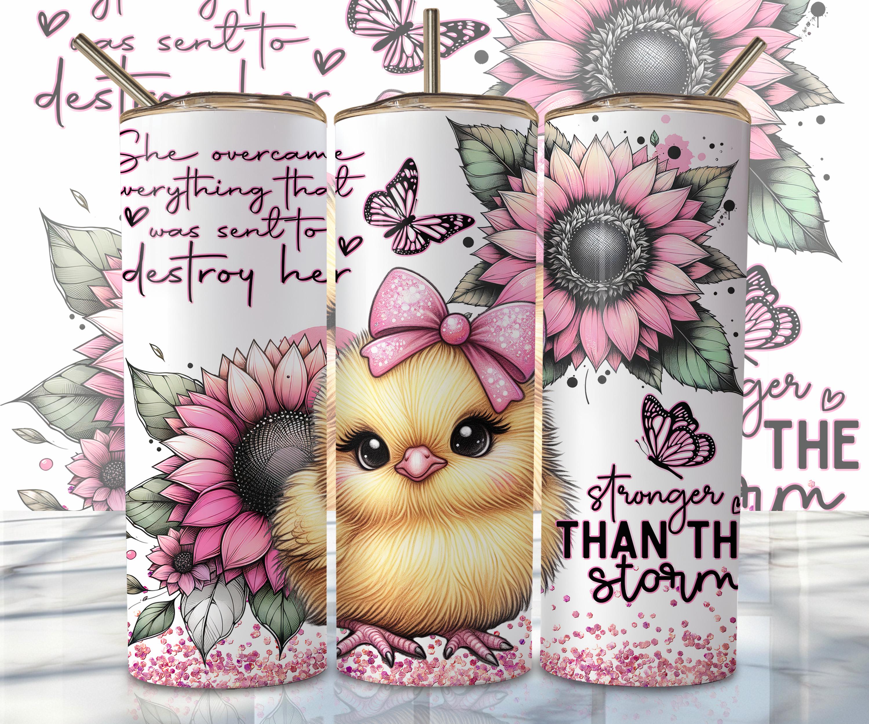 Positive Affirmation Tumbler Wrap, 20oz Skinny Sublimation