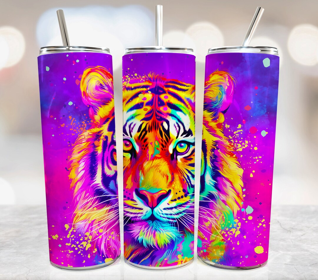 Tiger Tumbler Wrap for Sublimation, Tumbler Sublimation Designs