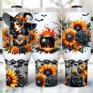 40 Unzen Halloween Tumbler Wrap, 40 Unzen Sublimationsdesign Download, Halloween Witch 40 Unzen Tumbler Png, 40 Unzen Witch Tumbler Sublimation 40 Unzen Wrap