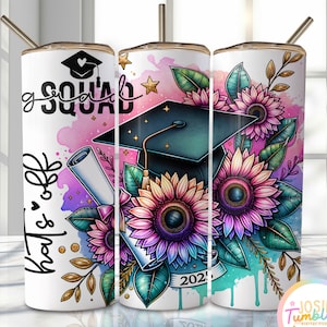 Graduation Tumbler Wrap Design, Senior 2025 Sublimation Wrap Png, 2025 Graduate Tumbler Png Download, 20oz Skinny Sublimation Tumbler Design