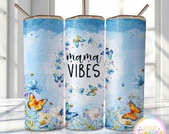 Mama Tumbler Wrap, 20oz Skinny Sublimation Tumbler Design, Mother's Day Sublimation Design Png, Floral Mom Wrap Tumbler Png Downloads