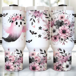 40 Unzen Halloween Tumbler Wrap, 40 Unzen Sublimationsdesign Download, Halloween-Geist 40 Unzen Tumbler Png, 40 Unzen gruseliger Tumbler Sublimation 40 Unzen Wrap