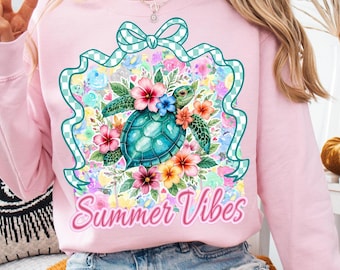 Summer Vibes Shirt PNG, Shirt Png Download, Turtle Tee Shirt Sublimation, Retro Summer Shirt Png, Png For Tshirt, Beach Png, Summer T-shirt