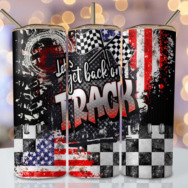 Dirt Track Racing Tumbler Wrap, 20oz Skinny Sublimation Tumbler Design, Racer Sublimation Design, Seamless Motorsport Tumbler Png Download