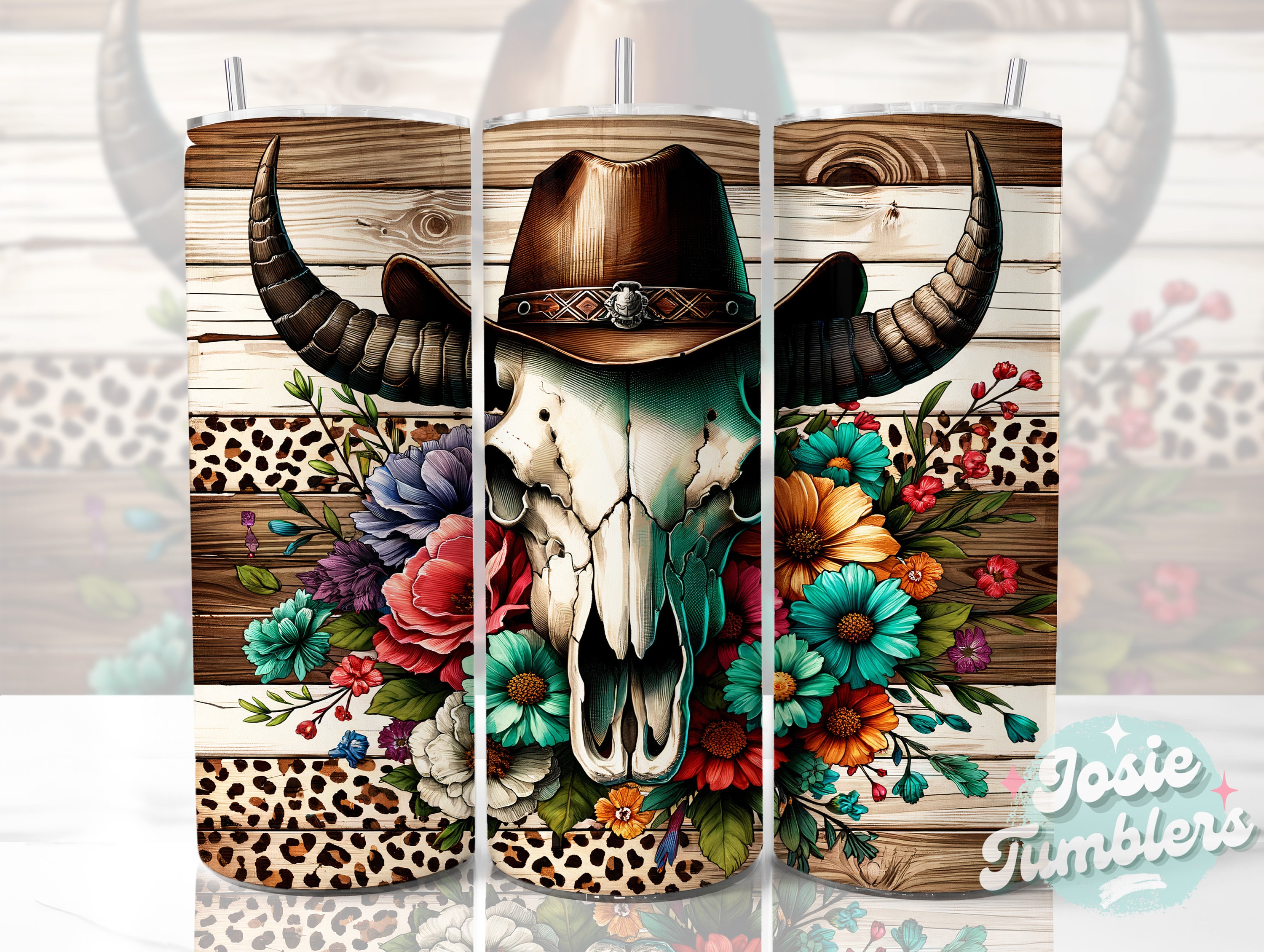 20 oz Cowboy Skull YETI Tumbler – BMF Ranch