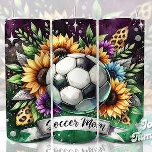 Soccer Mom Tumbler Wrap, 20oz Skinny Sublimation Tumbler, Soccer Sublimation Designs, Skinny Tumbler Png Download, Sports Tumbler Design