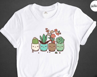 Cute Plant Shirt, Plant Lover Shirt, Succulent Shirt, Plant Mom Shirt, House Plants Gift, Botanical Shirt, Gardening Shirt