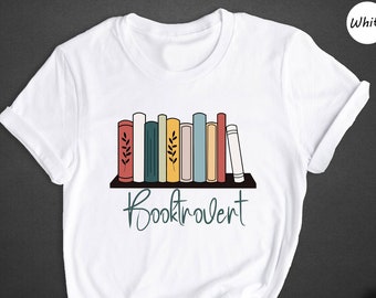 Booktrovert Shirt, Book Lover Gift, Bookish Introvert Reading Shirt, Funny Librarian T-Shirt, Gift for Book Nerd