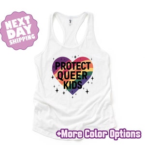 Protect Queer Kids Tank Top, Gay Pride Ally Shirt, Queer Tank Top, Lgbt Tank Top, Equality Tank Top, Protest Shirt, Love Is Love Shirt