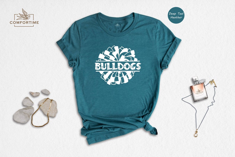 Bulldogs Team Mascot T-Shirt, School Spirit Tee image 2