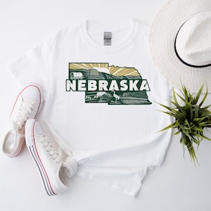 Retro State Of Nebraska Shirt, State Of Nebraska Shirt, State Shirt, Nebraska Shirt, Nebraska Lover Shirt, Family Trip Shirt, Travel Shirt