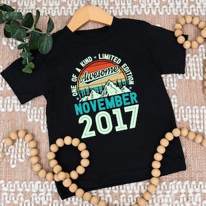 One Of A Kind Limited Edition Birthday 2017 Shirt, 7 Years Old Shirt, Birthday Party Shirt, Birthday Shirt, Family Birthday Party