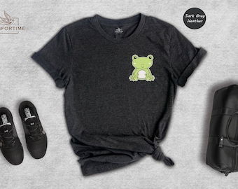 Cute Frog Shirt, Animal Lover Shirt, Chibi Frog Shirt, Frog Lover Shirt, Frog Aesthetic Shirt, Kawaii Frog Shirt