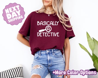 Basically A Detective Shirt, True Crime Fan Tee