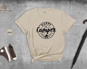 Happy Camper, Happy Camper Shirt, Camping Shirt, Happy Camper T-Shirt, Camper Gift, Glamping Shirt, Camper Shirt