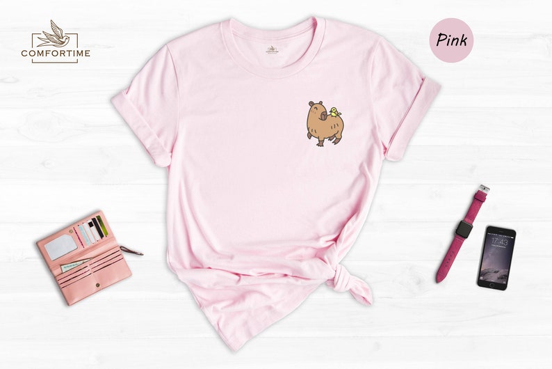 Cute Capybara Shirt, Animal Lover Shirt, Capybara Lover Gift, Capybara Art Shirt, Pet Lover Shirt, Adorable Capybara Shirt image 6