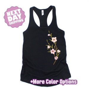 Flowers Tank Top, Trans Pride, Trans Rights, Subtle Trans Tank Top, Cool Trans Shirt, Trans Tank Top, Cute Trans Gift