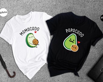 Mamacado Papacado Avocado Family Matching Shirt, Pregnancy Announcement