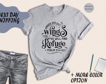 Psalms 91 Christian T-Shirt, Christ Jesus Hymn Tee