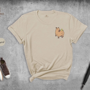 Cute Capybara Shirt, Animal Lover Shirt, Capybara Lover Gift, Capybara Art Shirt, Pet Lover Shirt, Adorable Capybara Shirt image 1