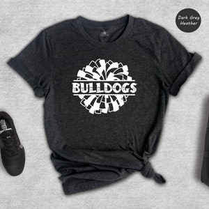 Bulldogs Team Mascot T-Shirt, School Spirit Tee image 1