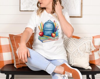 Cute Back To School Shirt, Books Shirt, Back To School Tee, Bookish Shirt, Book Lover Teacher, Elementary Teacher Shirt