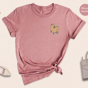 Cute Capybara Shirt, Animal Lover Shirt, Capybara Lover Gift, Capybara Art Shirt, Pet Lover Shirt, Adorable Capybara Shirt image 5