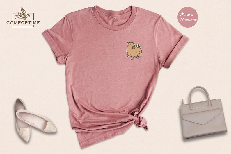 Cute Capybara Shirt, Animal Lover Shirt, Capybara Lover Gift, Capybara Art Shirt, Pet Lover Shirt, Adorable Capybara Shirt image 5