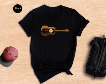 Guitar Trees Graphic T-Shirt, Musician Gift