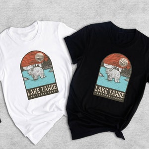 Lake Tahoe National Park Nevada Shirt, Lake Tahoe National Park Bear Shirt, Lake Tahoe National Park Camping Shirt