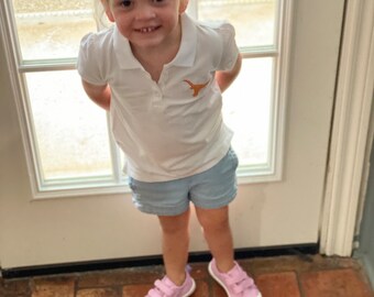 Girl’s Longhorn TX polo