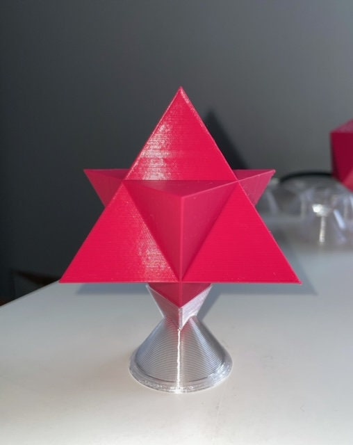 Merkaba Models Merkaba With Stand- Star Tetrahedron - Platonic Solid Model - 3D ...