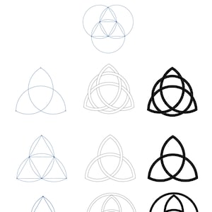 Triquetra Symbol Triple Knot Celtic Knot Trinity Three Corner Trifecta Protection Symbol
