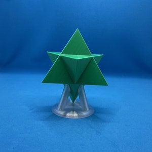 Display Stand for Merkaba - Star Tetrahedron Display Stand- High quality precision - 3D Printed Display Stand. Please read description below