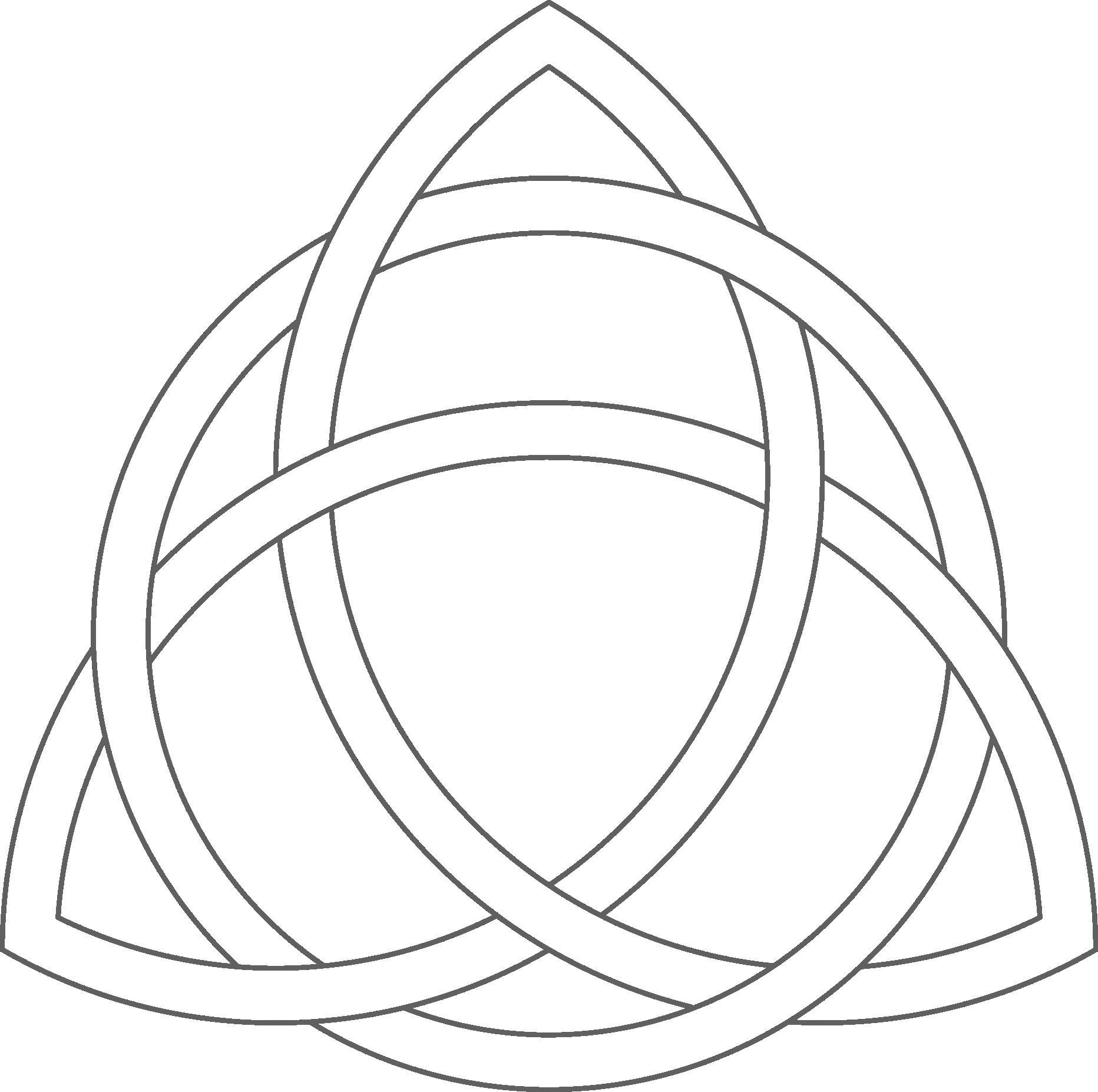 Triquetra Symbol Triple Knot Celtic Knot Trinity Three Corner Trifecta