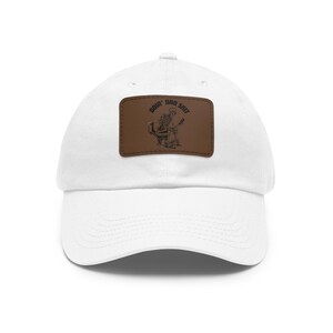 Stijlvolle papa-hoed, cadeau voor vaderdag, casual zomerpet, leren pet, trendy papa-accessoires