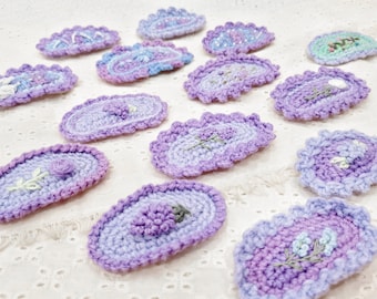 Purple Flower Fruit Hair Clip