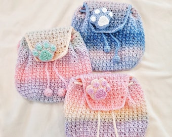 Shiny Cat Paw Crossbody Bag