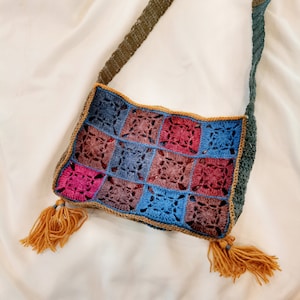 Grandmother&#39;s Flowergarden Patchwork Bag