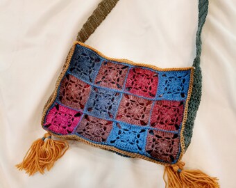 Grandmother's Flowergarden Patchwork Bag