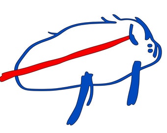 Josh Allen’s Buffalo drawing car decal